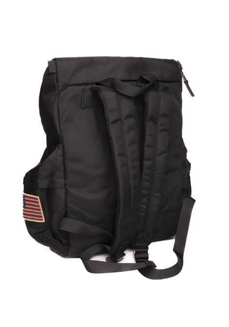 backpack with black patch TOP GUN | 01G0484TESS-NERO